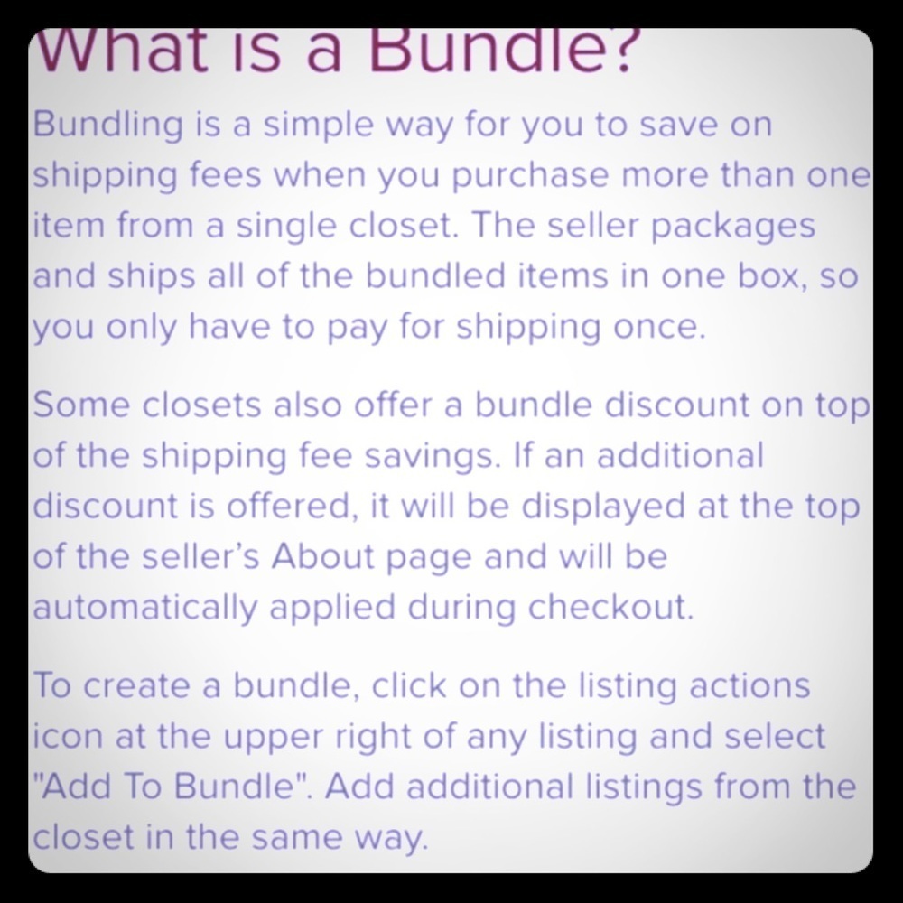 How To Bundle 💕
